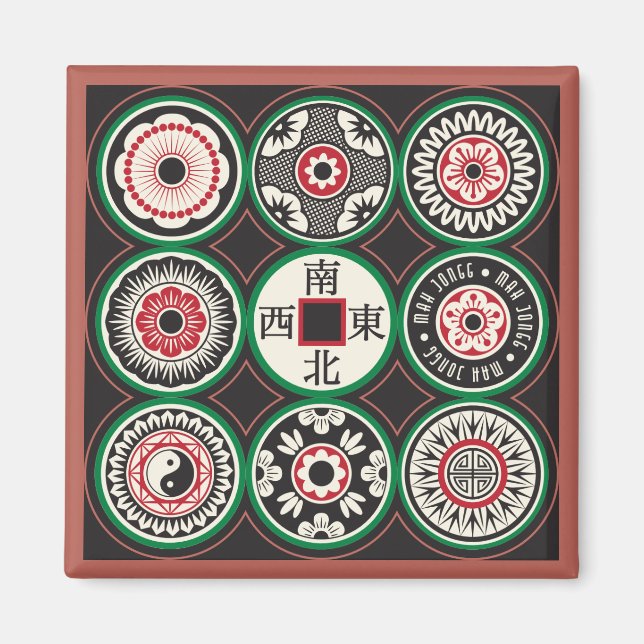 Íman Placa Magnet Mah Jongg One Dts (Frente)