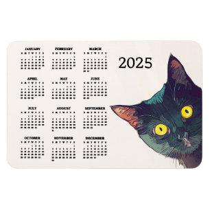 Íman Placa Magnética de Calendário de Design de 2025 de