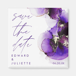 Íman Placa Metálica de Tinta Violeta com Cor de Água Mo