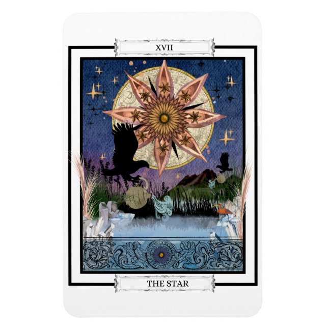Íman Placa Tarot "A Estrela" (Vertical)