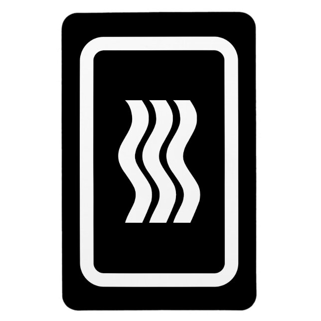 Íman Placa Zener | 3 Linhas onduladas verticais (Vertical)