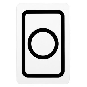 Íman Placa Zener Círculo oco