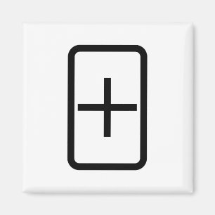 Íman Placa Zener   Sinal de adição