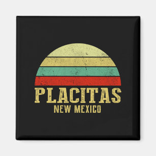 Íman Placitas Novo México Vintage Retro Pôr do Sol _1