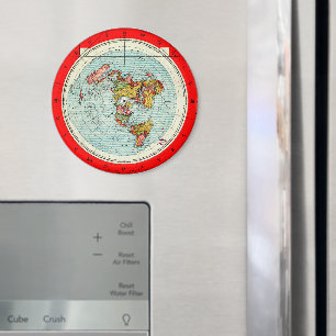 Íman Plana Terra Azimutal Mapa de Projeção