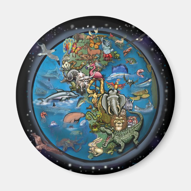 Íman Planeta Animal (Frente)