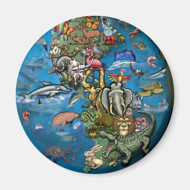 Íman Planeta Animal (Frente)