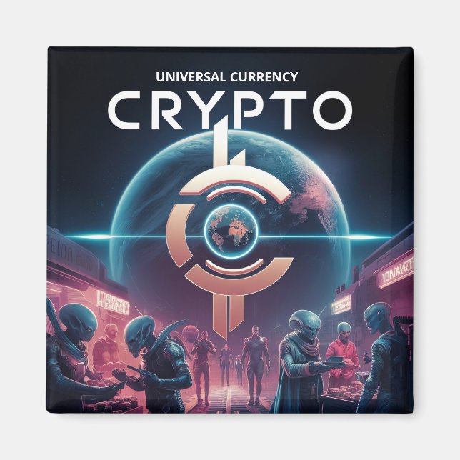 Íman Planeta Crypto (Frente)