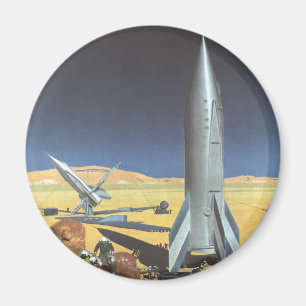 Íman Planeta do deserto da ficção científica do vint