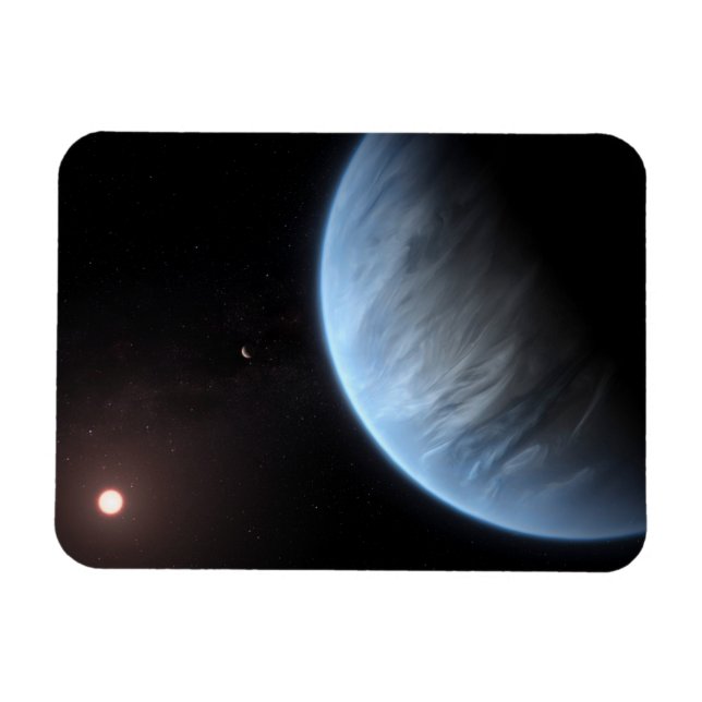 Íman Planeta K2-18b, Estrela De Host E Planeta De Acomp (Horizontal)