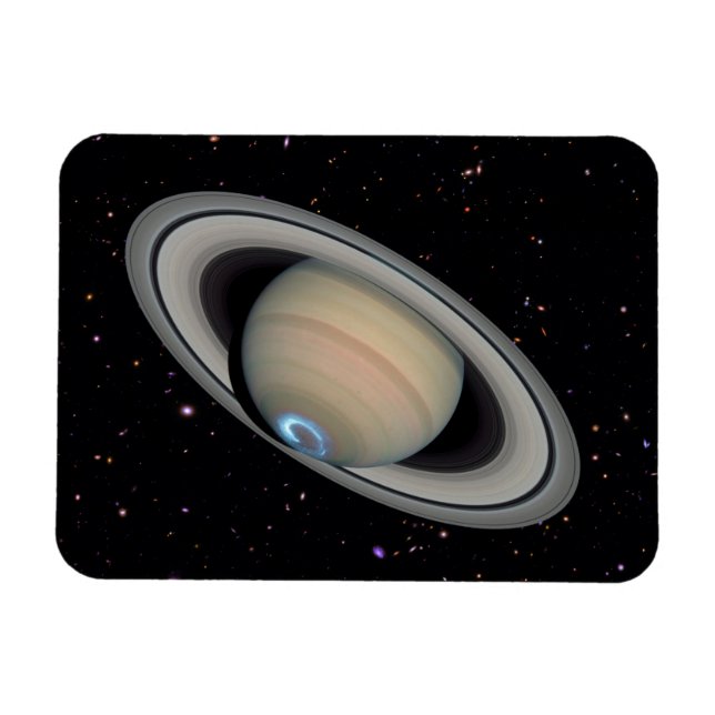 Íman Planeta Saturno Starry Sky (Horizontal)