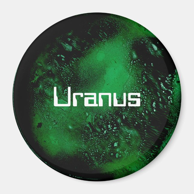 Íman Planeta Verde Urano (Frente)
