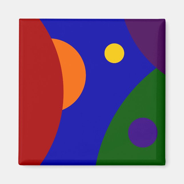 Íman Planetas Arco-íris (Frente)