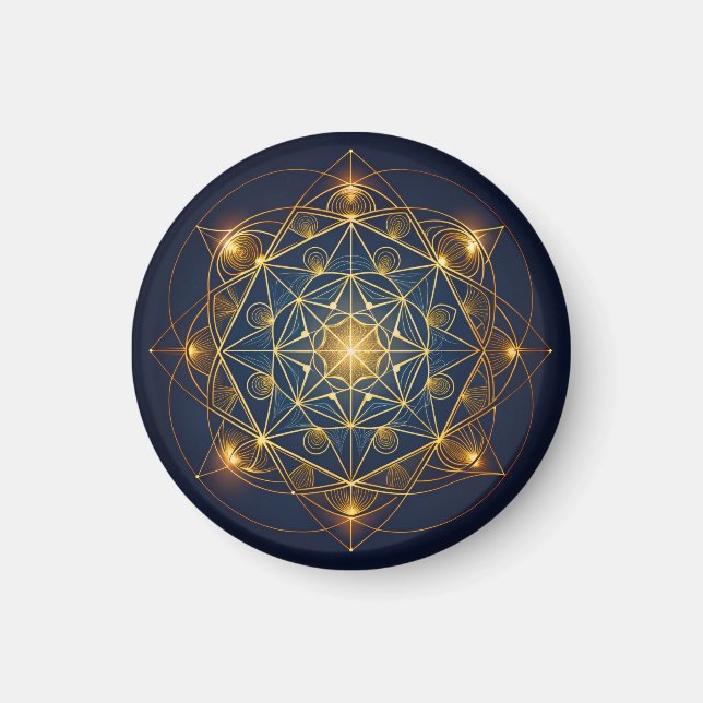 Íman Plano Cósmico Dourado (Frente)