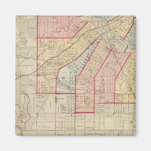Íman Plano da Cidade de Minneapolis e Vizinhança
