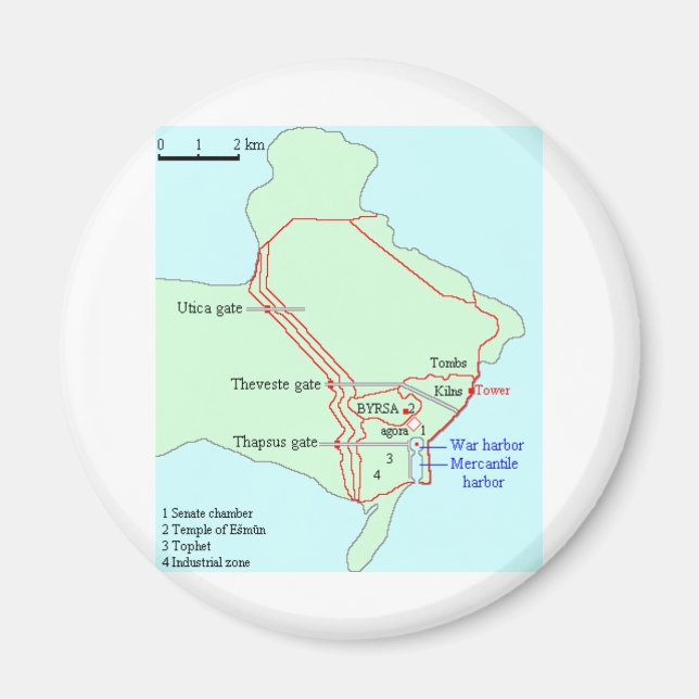 Íman Plano de Cartagem (Frente)