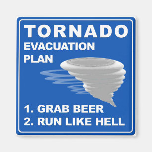 Íman Plano de Evacuação de Tornado ;-)