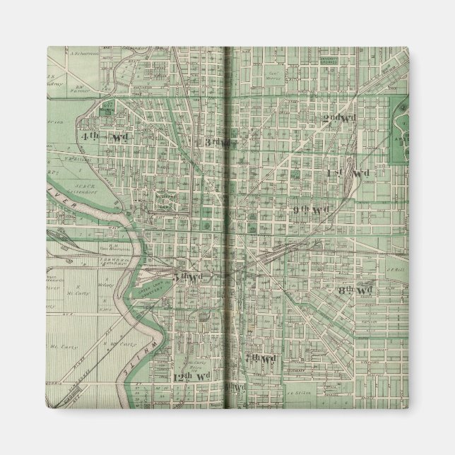 Íman Plano de Indianápolis (Frente)