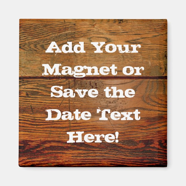 Íman Plano de Madeira Móvel Mole Personalizado (Frente)