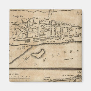 Íman Plano de Montreal, com um mapa das ilhas