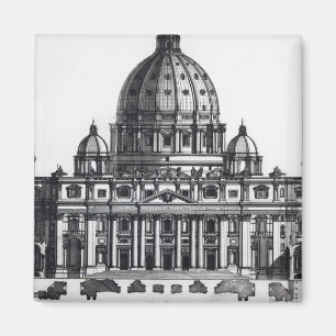 Íman Plano de St Peter, Roma, gravada perto
