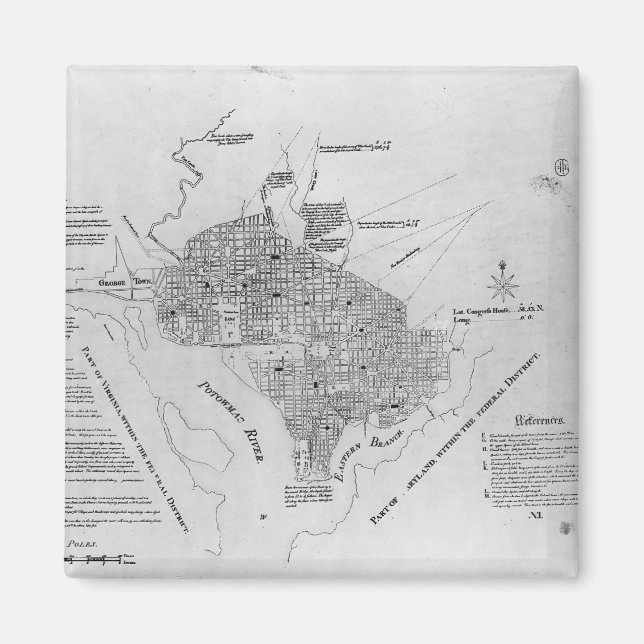 Íman Plano de Washington D.C. (Frente)