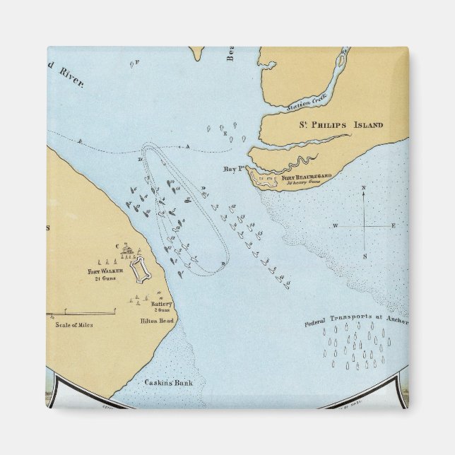 Íman Plano do Ataque Naval e Captura do Porto Real (Frente)
