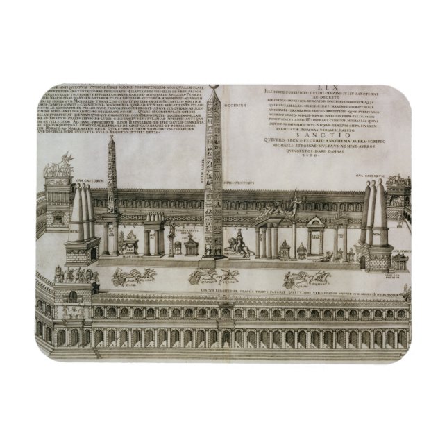 Íman Plano do Circo Máximo, Roma, gravado pelo (Horizontal)