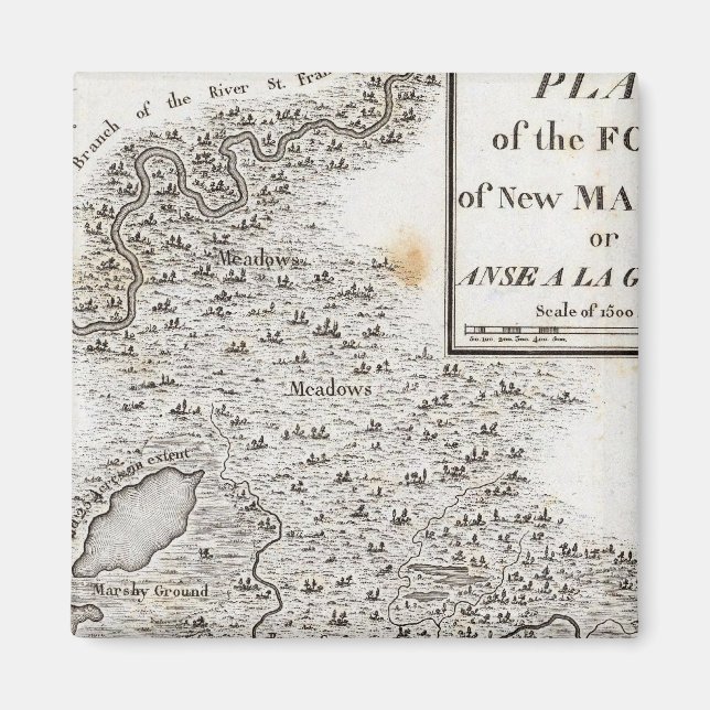 Íman Plano do Forte de Nova Madrid (Frente)