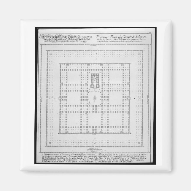 Íman Plano do Templo de Salomão, Jerusalém, de "En (Frente)