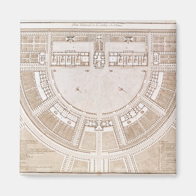 Íman Plano geral do sal funciona em "cidade ideal" (Frente)