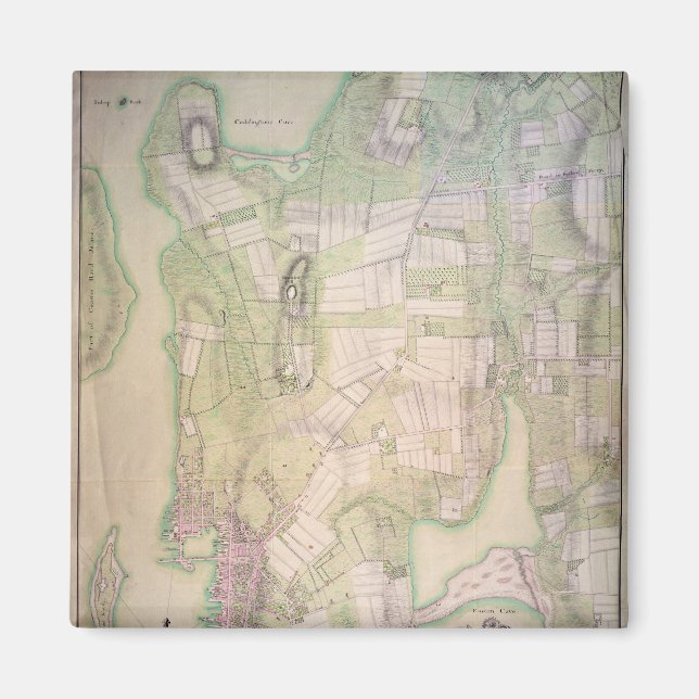 Íman Plano militar de Newport, 1777 (Frente)