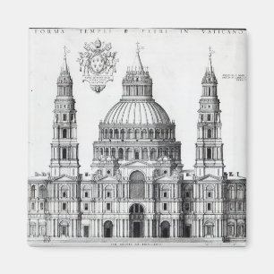 Íman Plano para St Peter, Roma, 1539