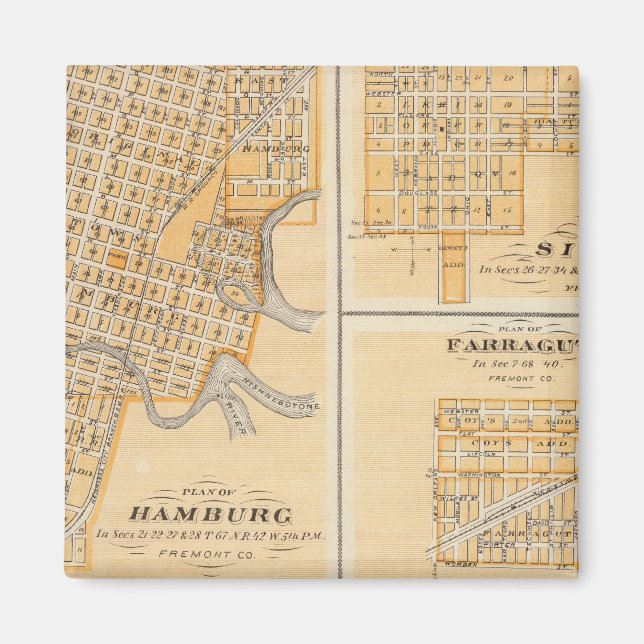Íman Planos de Hamburgo, Sidney, Farragut (Frente)