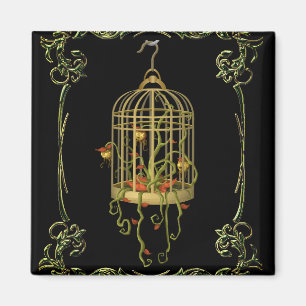 Íman Planta de um sino de jingle em uma jazida art nouv