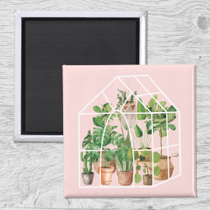 Íman Planta Tropical de Watercolor