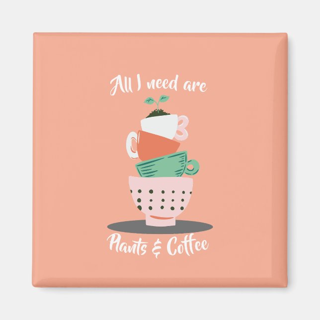 Íman Plantas e café (Frente)