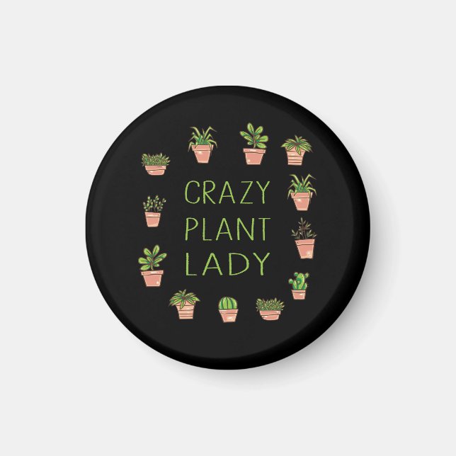 Íman Plantas - Senhora das Plantas Loucas (Frente)