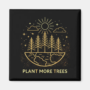 Íman Plante Mais Árvores Dia da Terra Natureza Ambienta