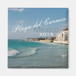 Íman Playa del Carmen México Praia Magnet Change Year