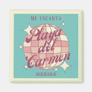 Íman Playa del Carmen Mexico Retro souvenir decor