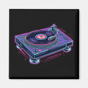 Íman Player de registro de vinil de áudio Vintage LP