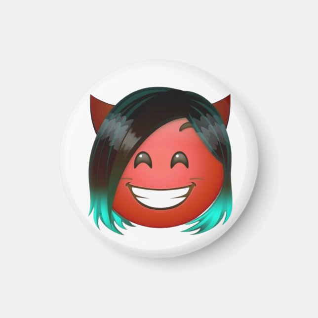 Íman : Playful Devil Emoji Sticker (Frente)