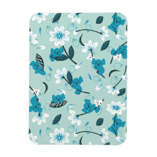 Íman Playful Koala Pattern Cute Animal e Nature Art