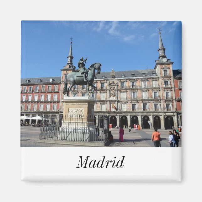 Íman Plaza Mayor, Madrid Magnet (Frente)