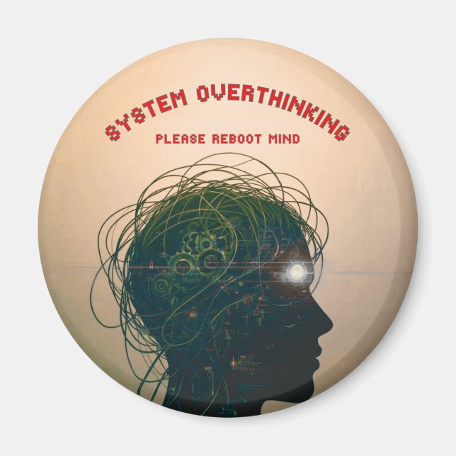 Íman Please Reboot Mind | Digital Logic Magnet (Frente)