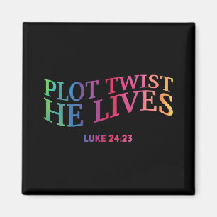 Íman Plot Twist Ele Vive Páscoa Engraçada Cristã Jesus