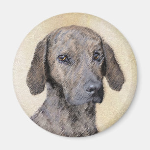 Íman Plott Painting - Arte de Cachorro Original