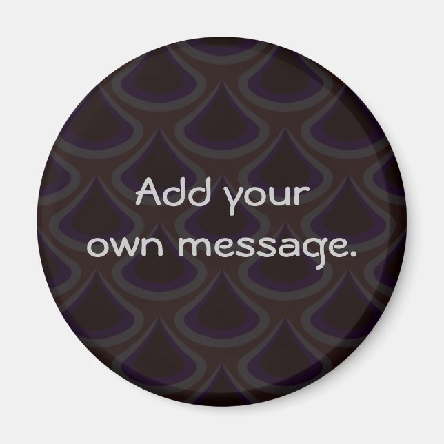 Íman Plum Peacock Drops (Frente)