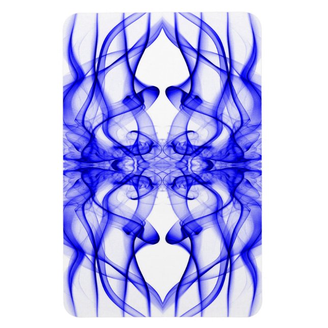 Íman Plumas de fumaça azul em branco (Vertical)